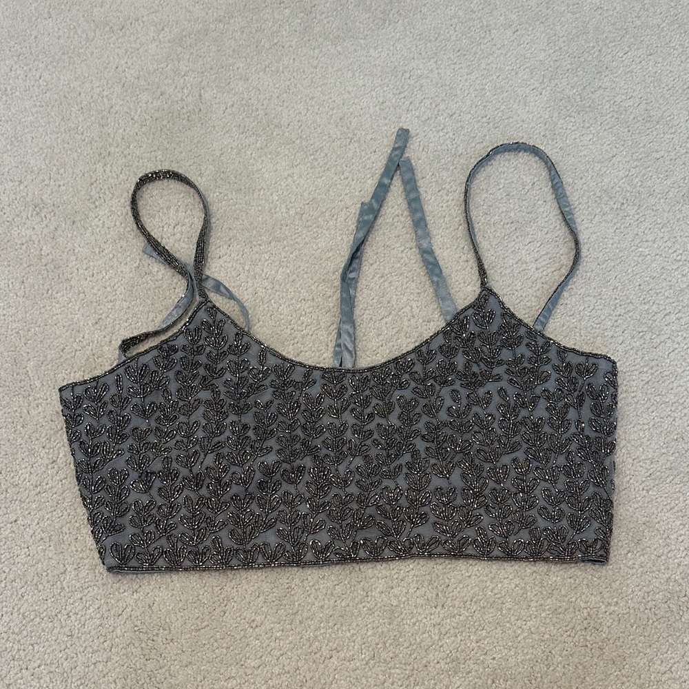 Zara beaded bra top